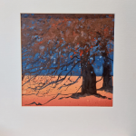 'Bomen droom' @ElianeKunnen - aquarel incl passe-partout, 50x50cm - 30€ - zie ook OPRUIMING