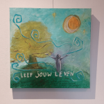 'Leef jouw leven' @ElianeKunnen - acryl, 3D kader, zijkanten mee beschilderd, 50x50cm - VERKOCHT