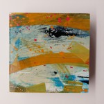 'Find Your Way as You Go' - nr 4 @ElianeKunnen, 2023 - acryl, houten 3D kader - 10x10x2,5cm - 45€