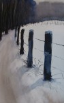 'Eerste Sneeuw' 2 @ElianeKunnen - aquarel incl passe-partout, 50x70cm - verkocht