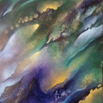 'The Shift' @ElianeKunnen - olieverf, 3D kader, zijkanten mee beschilderd, 60x60cm - 350€, incl ophangsysteem _ afwerking vernis - VERLAAGDE PRIJS