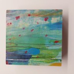 'Find Your Way as You Go' - nr 6 @ElianeKunnen, 2023 - acryl, houten 3D kader - 10x10x3cm - 45€