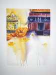 'The Bookclub' @ElianeKunnen - aquarel incl passe-partout, 50x70cm - 95€