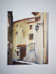 'La Vieille Ville' @ElianeKunnen - aquarel incl passe-partout, 50x70cm - 65€