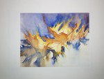 'Herfst' @ElianeKunnen - aquarel incl passe-partout, 70x50cm - VERKOCHT