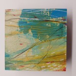 'Find Your Way as You Go' - nr 5 @ElianeKunnen, 2023 - acryl, houten 3D kader - 10x10x2,5cm - 45€